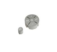 ZHINUAN Car Steering Wheel Switch,Fit For Mercedes, benz, C GLK Class W204 2048701379 Control Button Trim Cover Repair Kit Multi-functional vehicle Steering Wheel Button Bank(Gray Right)