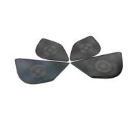 ZHINUAN Car Styling Door Speaker Cover Trim,Fit For Toyota, C-HR CHR 2016-2020 Stainless Steel Speaker Loudspeaker Frame Cover Interior Audio car Speaker faceplate grille cover(Black)