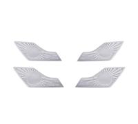 ZHINUAN Door Audio Speaker Cover Sticker,Fit For Skoda, Kodiaq GT 2017-2020 Accessories Stainless Steel Interior Trim Decoration car Speaker faceplate grille cover(Sliver-01)