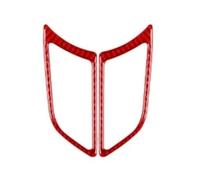 ZHINUAN Door Speaker Frame Panel Cover Sticker,Fit For BMW, 7 Series E38 740 1994-2001 Carbon Fiber Front Car Interior Accessories Decorative vehicle door audio sound cover lid(Red)