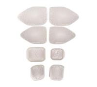 ZHINUAN Four Door Audio Speaker Cover Trim,Fit For Nissan, Qashqai J12 2022-2024 Steel Under SEAT, Air Conditioner Duct Outlet Covers car Speaker faceplate grille cover(2sets silver)