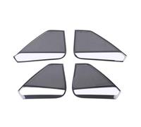 ZHINUAN Interior Door Speaker Cover Trim,Fit For Volkswagen, Fit For Tiguan, MK2 2017-2021 Sound Decorating Molding Car Accessories Loudspeaker Cover car Speaker faceplate grille cover(Black)