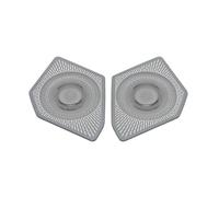 ZHINUAN Loudspeaker Cover Trim,Fit For Ford, Bronco 2021 2022 Interior Accessories Car Pillar A Stereo Speaker Audio Stainless Steel car Speaker faceplate grille cover(2)