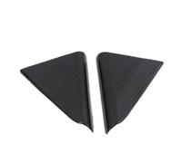 ZHINUAN Rear Door Speaker Cover Trim,Fit For Hyundai, Tucson 2019-2020 Carbon Fiber Interior Car Styling Triangle Frame Stickers Accessories car Speaker faceplate grille cover(Carbon Fiber)