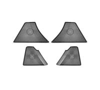 ZHINUAN RHD Door Audio Speaker Cover,Fit For Mazda, CX60 Cx 60 2022 2023 2024 Stainless Steel Four Loud Speaker Sticker Outlet Covers Trim car Speaker faceplate grille cover(Steel Black)