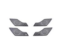 ZHINUAN Side Door Audio Speaker Loud Cover Trim,Fit For Skoda, Kodiaq GT 2017-2020 Stainless Steel Interior Interior Accessories car Speaker faceplate grille cover(Black 3)