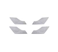 ZHINUAN Side Door Audio Speaker Loud Cover Trim,Fit For Skoda, Kodiaq GT 2017-2020 Stainless Steel Interior Interior Accessories car Speaker faceplate grille cover(Silver 3)