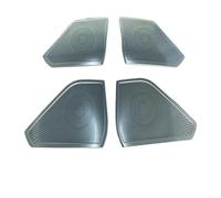 ZHINUAN Side Door Loudspeaker Audio Speaker Cover Trim,Fit For Toyota, Prius 60 Series 2023 2024 Steel Car Accessories 4 Frame Window car Speaker faceplate grille cover(Steel Silver)