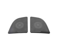 ZHINUAN Speaker Cover Decorative,Fit For, Model 3 2019 2020 Accessories Front Column Roof Horn Hood Model3 Sequins car Speaker faceplate grille cover(Trunk cover Black)