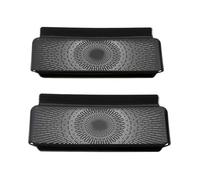 ZHINUAN Speaker Cover Decorative,Fit For, Model 3 2019 2020 Accessories Front Column Roof Horn Hood Model3 Sequins car Speaker faceplate grille cover(Under seat Black)