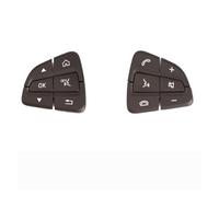 ZHINUAN Steering Wheel Switch Buttons,Fit For Mercedes, W205 W253 C180 C200 GLC300 Fit For benz, GLC C Class Car Multi-function Switch Buttons vehicle Steering Wheel Button Bank(Brown)