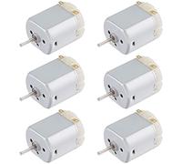 ZHIQIN 6 Pcs 130 Micro DC motor DC Mini Motor 3V High Speed DC Motor for DIY Fan Toys Scientific Electric Car Ships,15000RPM