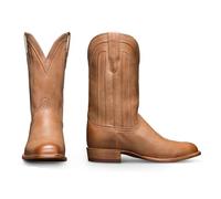 ZhiQin Yellow,10 UK, Western Cowboy Boots Pointed Toe Wearable for Men Embroidery Pattern Leather Shoes Big Size Non Slip Mid-Calf Boots