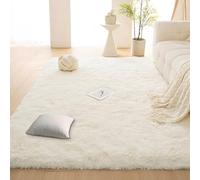ZHIQXUE Area Rugs 230 x 360 cm Soft Touch Thick Pile Shaggy Rug Thick Pile Shaggy Soft and Elegant for Bedroom Dorm Nursery Bedside Kids Room Lounge Office, Cream Color