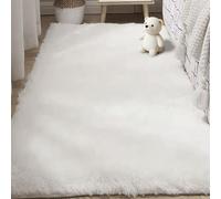 ZHIQXUE Shaggy Rug 120 x 260 cm Shaggy Soft Soft Furry Rugs Many Different Sizes for Living Room, Bedroom, Dining Room, Entryway, White