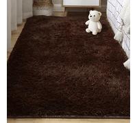 ZHIQXUE Shaggy Rug 220 x 280 cm Shaggy Soft Soft Furry Rugs Many Different Sizes for Living Room, Bedroom, Dining Room, Entryway, Brown