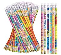 Zhirlyn Bible Verses Pencils Christian Religious Scripture Inspirational Pencil Assorted Colorful Birthday Pencils Back to School Pencil for Teacher, 6 Styles (120)