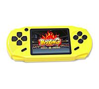 ZHISHAN 16 Bit HD Handheld Game Console,3.0" Screen Built in 100 Classic Retro Video Games Portable Handheld Games for Children Birthday Gift （Yellow）