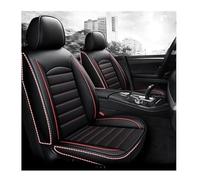 ZHISHIGUO 5 Seats Full Set Car Seat Covers For Golf VIII VI V IV III II I Mk R GTE/GTI/GTD, All-Weather Use Car Seat Covers, Waterproof Breathable Pu Leather Full Set Car Seat Covers(Black+red)