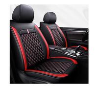 ZHISHIGUO Car Cover Seats Full Set for BMW X1 X2 X3 X4 X5 X5M X6, Full Set Waterproof Seat Covers, Set Leather Car Seat Cushion Protectors, Airbag Compatible(B(Red))