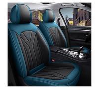 ZHISHIGUO Car Seat Covers Full Set 5 Seat for MG4 EV MG 4 EH32 2022-2023, Leather Seat Covers Luxury Seat Cover Front and Rear Seat Protectors, Leather Car Seat Covers Waterproof(D(Blue-black))