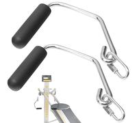 ZHIXING Open Ended Chrome Grip Handles for Tot-al Gym Home Workout Machines 2000, 2200, 2500, 3000, 3000XL, XL, XLS - Total Gym Accessories Compatible with Supra, Electra, FIT, Black