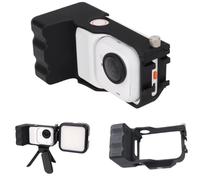 Zhixteu Camera Grip Vlog Holder for Insta360 GO Ultra, Action Camera Grip Stand Protective Frame Shooting Bracket with Quick Release Mount