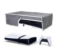 Zhixteu Dust Cover for PS5 Pro, Waterproof Dust Guard Anti Scratch Dustproof Cover Horizontal Sleeve for P5 Pro Digital Edition & Disc Edition (Gray)