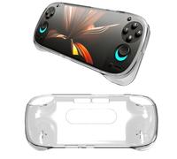 Zhixteu Grip Handle for Retroid Pocket 5, Game Console Holding Handle, TPU Protective Case Handle Holder Adapter (transparent)