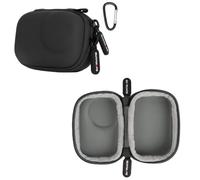 Zhixteu Mini Storage Bag for DJI Osmo Action 6, Camera PU Hard Carrying Case, Travel Organizer Anti-Scratch Handbag Protective Pouches (Black)