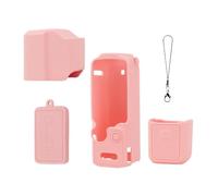 Zhixteu Silicone Case for DJI Osmo Pocket 4 Pro, Protective Cover Lens Cap Protector Soft Sleeve (Pink)