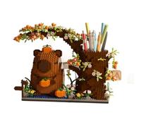ZHIXUANDIANZI Super Cute Guinea Pig Model Building Block DIY Gift Perfect Building Game, Capybara Pen Holder