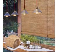Zhixubah Natural Bamboo Blinds 50-170cm Wide Bamboo Kitchen Roller Blinds For Windows Privacy Bamboo Window Curtain With Lifter Blackout Roman Blinds For Windows Decoration Filter Light(W170xH130cm)