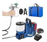 ZHIXUMM 1.2-Liter Portable Airless Paint Sprayer, 500w Cordless Airless Spraying Machine, 1.1l/Min High Pressure Paint Sprayer With 21v Lithium Battery, 6-Speed Adjustablefor Latex Paints Lacquers