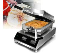 ZHIXUMM 2800w Freshly Made Prawn Tako Senbei Maker Machine, Seafood Fossil Cake Machine, Seafood Cake Machine, Pancake Grill Roaster,300x300mm Panel For Snack Bars And Home Use