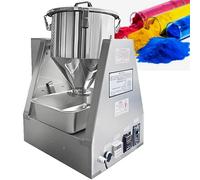ZHIXUMM Industrial Mixer With 360° All-Round Mixing, Electric Powder Mixer, Commercial Stainless Steel Spice Granule Mixer,Laboratory Mixing Equipment, For Food Chemical Medical 0-33 Rpm 10L