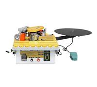 ZHIXUMM Portable Woodwork Edge Bander Banding Machine, Automatic Curve & Straight Edge Bander With Dual-Side Glue Application, Auto-Tape Cutting, Digital Temp Control, Wood Pvc Gluing Edge Bander A