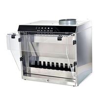 ZHIXUMM Water Curtain Paint Spray Booth, Waterfall Airbrush Spray Booth With 3 Led Lighting, Water Curtain & Extractor Filter Set, 2200 L/H Flowautomatic Lifting Water Pump, Easy To Remove And Wash