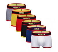 Zhiyao Boxer Shorts Pack of 6 Men's Sport Men Stretch Breathable Underwear Underwear Casual Retro Shorts Boxer, a, XXL