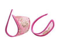 Zhiyao Pack of 2 Men's C-String Thong Basic Briefs Men's Mini Lingerie Fashion Stretch G-String Men's Briefs Lingerie Swimwear One Size (1 x Men + 1 x Women), b, L