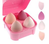 ZHIYE Makeup Sponge, 4 PCS Beauty Makeup Blending Sponges Puff Blender Foundation Sponges Concealer Sponge Applicator