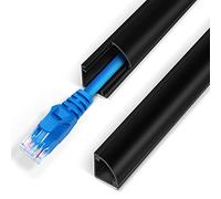 ZhiYo Mini Corner Cord Hider for One Cable, Premium Look Raceway, 142in