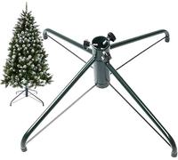 Zhiyu Folding Christmas Tree Stand for 4-8 Ft Artificial Trees, Replacement Xmas Base Fits 19mm Diameter Poles, Green (Green, 35CM)