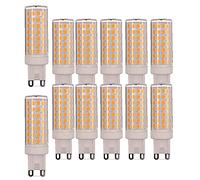 ZHIYUE 12 pcs G9 9W LED Bulb Equivalent Halogen Bulbs 90W G9 900LM Energy Saving Light Bulbs G9 Socket Led Lamp AC 220-240V Non Dimmable Warm White 3000K G9 Capsule Bulb