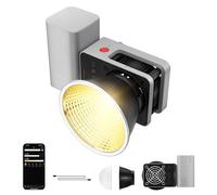 ZHIYUN CINEPEER CX50 [Official] 50W Video Light with 4500mAh Battery, Bi-Color Portable Led Camera Lights with APP Control, COB Continuous Output Light with 2700K-6500K/CRI≥95/TLCI≥96/13 Effects