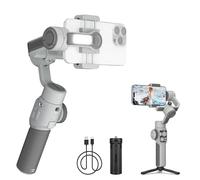 ZHIYUN CINEPEER SMOOTH 5E[Official]Gimbal Stabiliser Smartphone, Built-In Fill Light, Tripod, for iPhone, Android, 3-Axis Phone Gimbal, Gesture Control, Smart Editing, Payload Max.300g