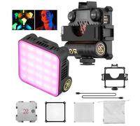 ZHIYUN FIVERAY M20C Combo RGB Video Light, 20W 2500K-10000K Portable Camera Light, HSI Mode, 16-Effects Temperature, Support Magnetic Attraction and App Control