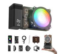 Zhiyun Molus X100 RGB Pro Video Light,100W 2500K-10000K COB Light with Mini Lens Reflector for Studio Lighting,Live Streaming,Short Video,Product Photography