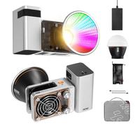 ZHIYUN MOLUS X60 RGB COMBO COB LED Video Light 60W CCT 2700-6500K Supports APP Control with Diffusor One Battery