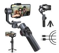 ZHIYUN Smooth 5S [Official] Gimbal Stabilizer for Smartphones iPhone Gimbal 3 Axis with Built-In Fill Light Tripod for Vlog YouTube TikTok Instagram Live Video, Standard Package